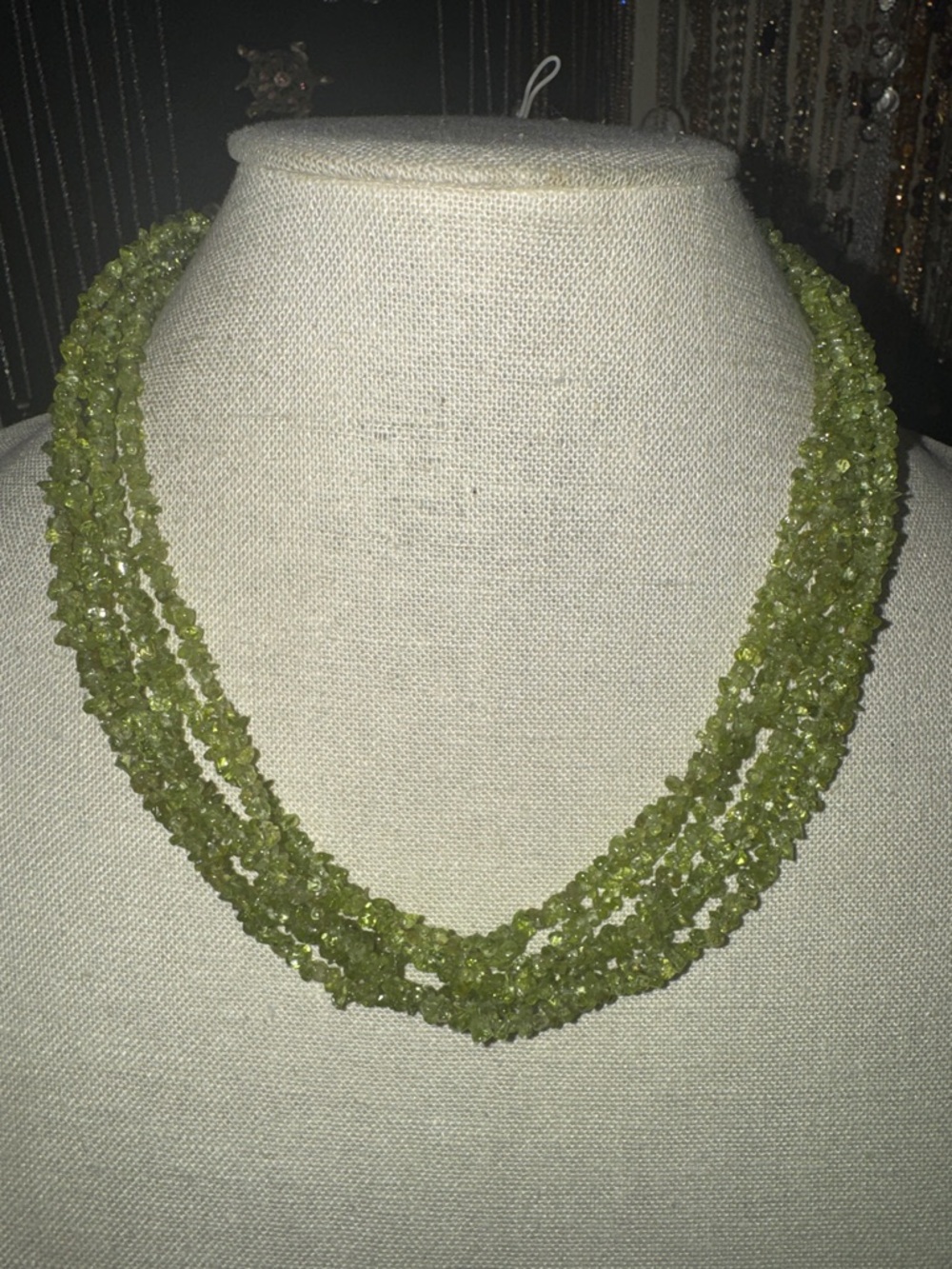 Silpada Multi-Strand Peridot Gemstone Necklace